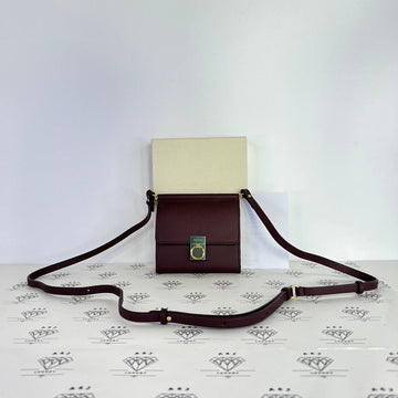 [BRAND NEW] Polene Sept Mini in Textured Bordeaux