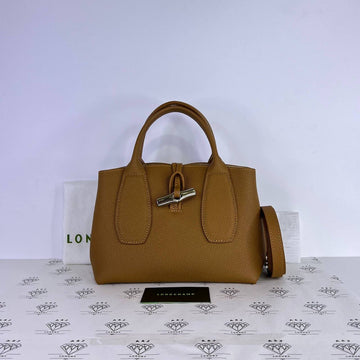 [PRE LOVED] Longchamp Roseau Top Handle Bag in Tan SHW
