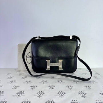[PRE LOVED] Hermes Vintage Constance 24 in Black Box Leather PHW (Stamp A Square - 1997)