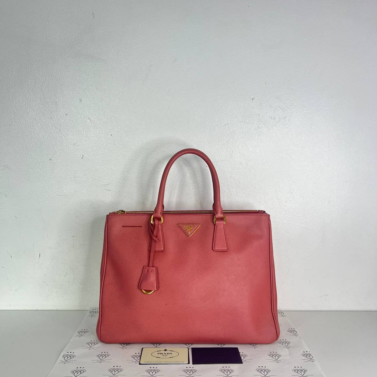 [PRE LOVED] Prada BN1786 Large Saffiano Lux in Tamaris GHW
