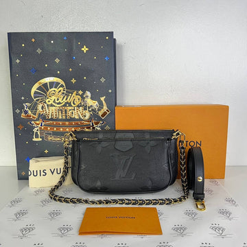 [PRE LOVED] Louis Vuitton Multi Pochette Accessoires in Black Empreinte Leather (microchipped)