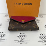 [PRE LOVED] Louis Vuitton Zoe Wallet in Monogram Fuchsia interior (MI2139)