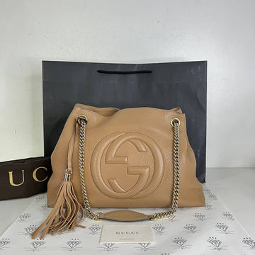 [PRE LOVED] Gucci Soho Chain Shoulder Bag in Brown GHW