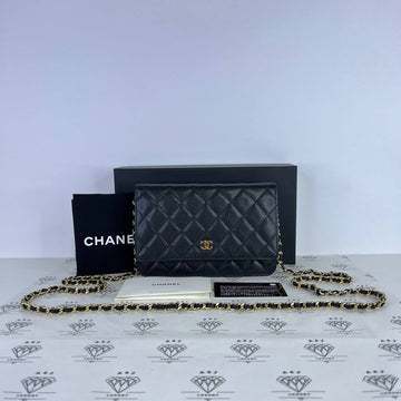 [PRE LOVED] Chanel Classic Wallet on Chain in Black Caviar Leather GHW (Series 26)