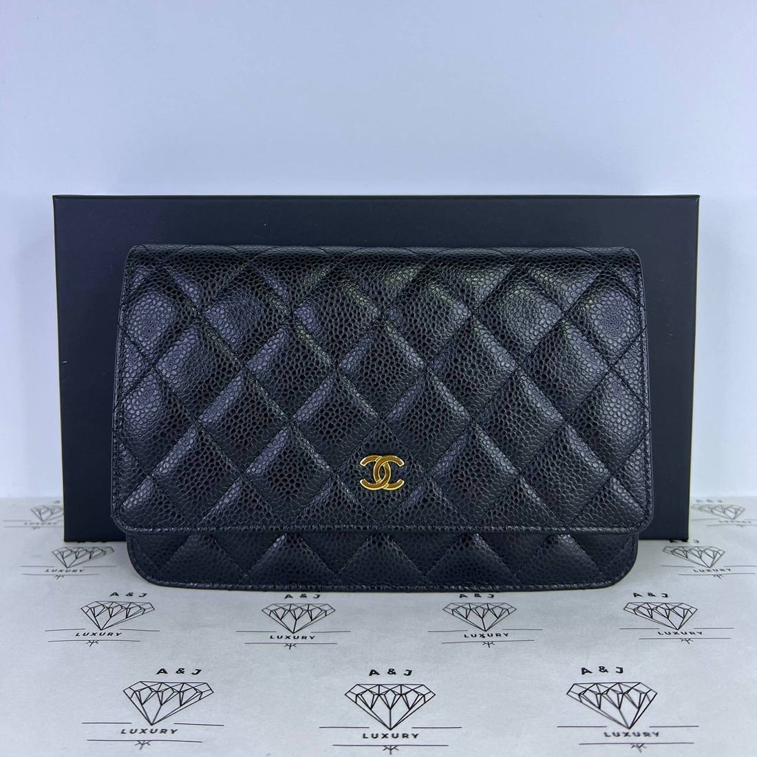[PRE LOVED] Chanel Classic Wallet on Chain in Black Caviar Leather GHW (Series 26)