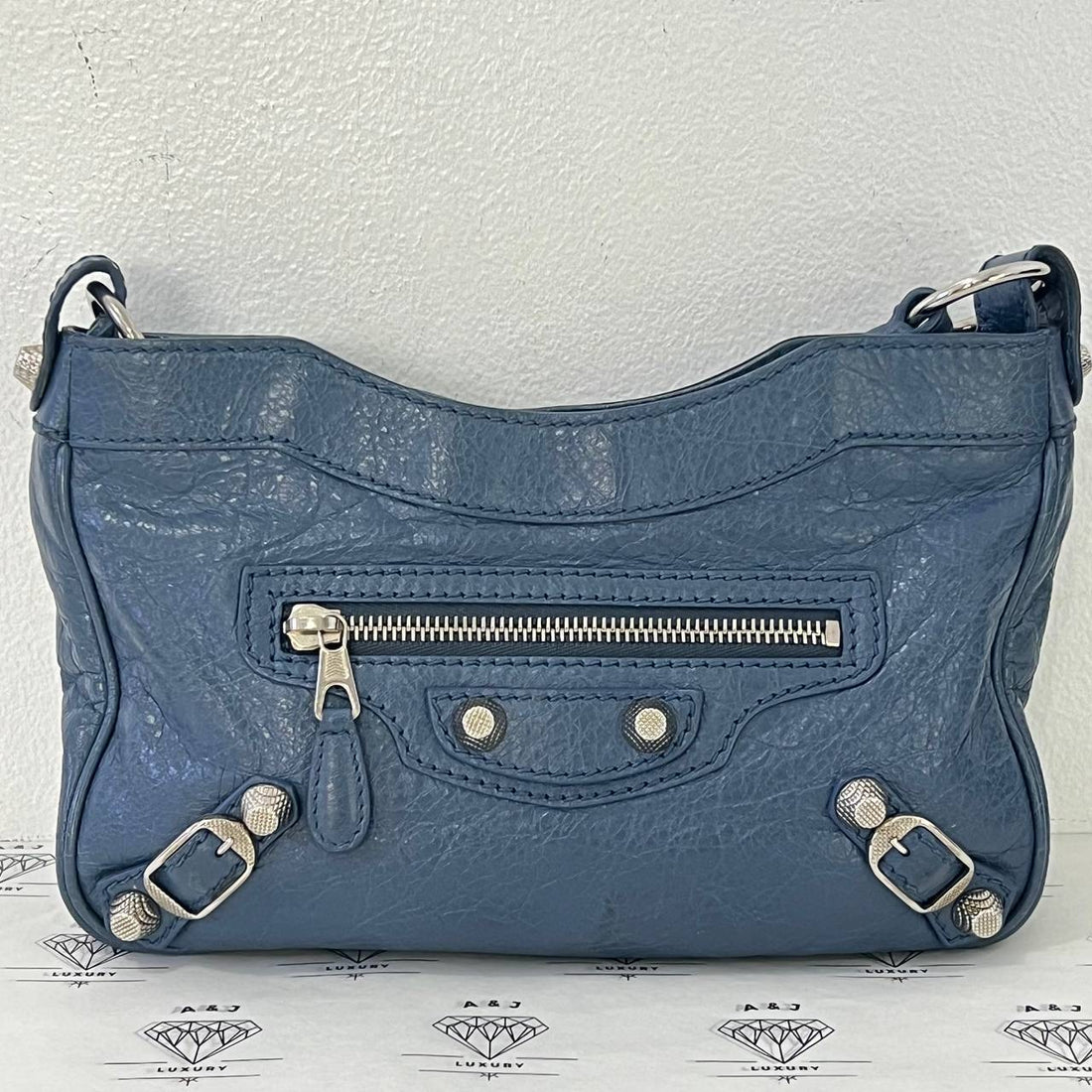 [PRE LOVED] Balenciaga Hip Sling Bag in Blue SHW