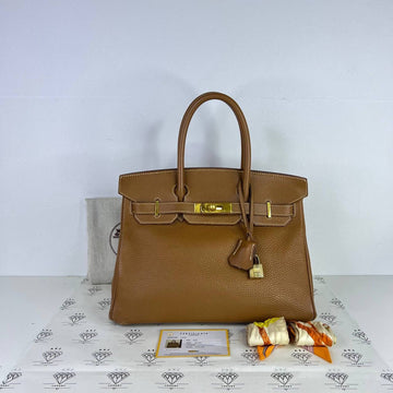 [PRE LOVED] Hermes Birkin 30 Retourne in Gold Togo Leather GHW (Stamp Square C - 1999)