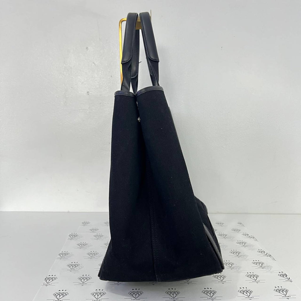 [PRE LOVED] Balenciaga Cabas Logo Tote in Black