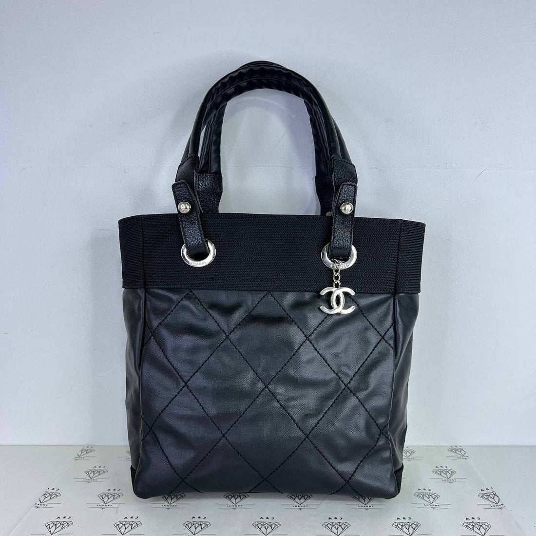 [PRE LOVED] Chanel Biarritz PM Tote in Black SHW (Series 12)