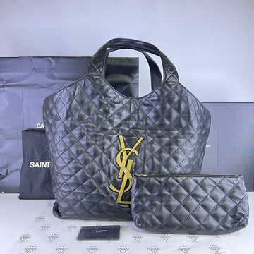 [PRE LOVED] YSL Icare Maxi Shopping Tote in Black GHW (2023)