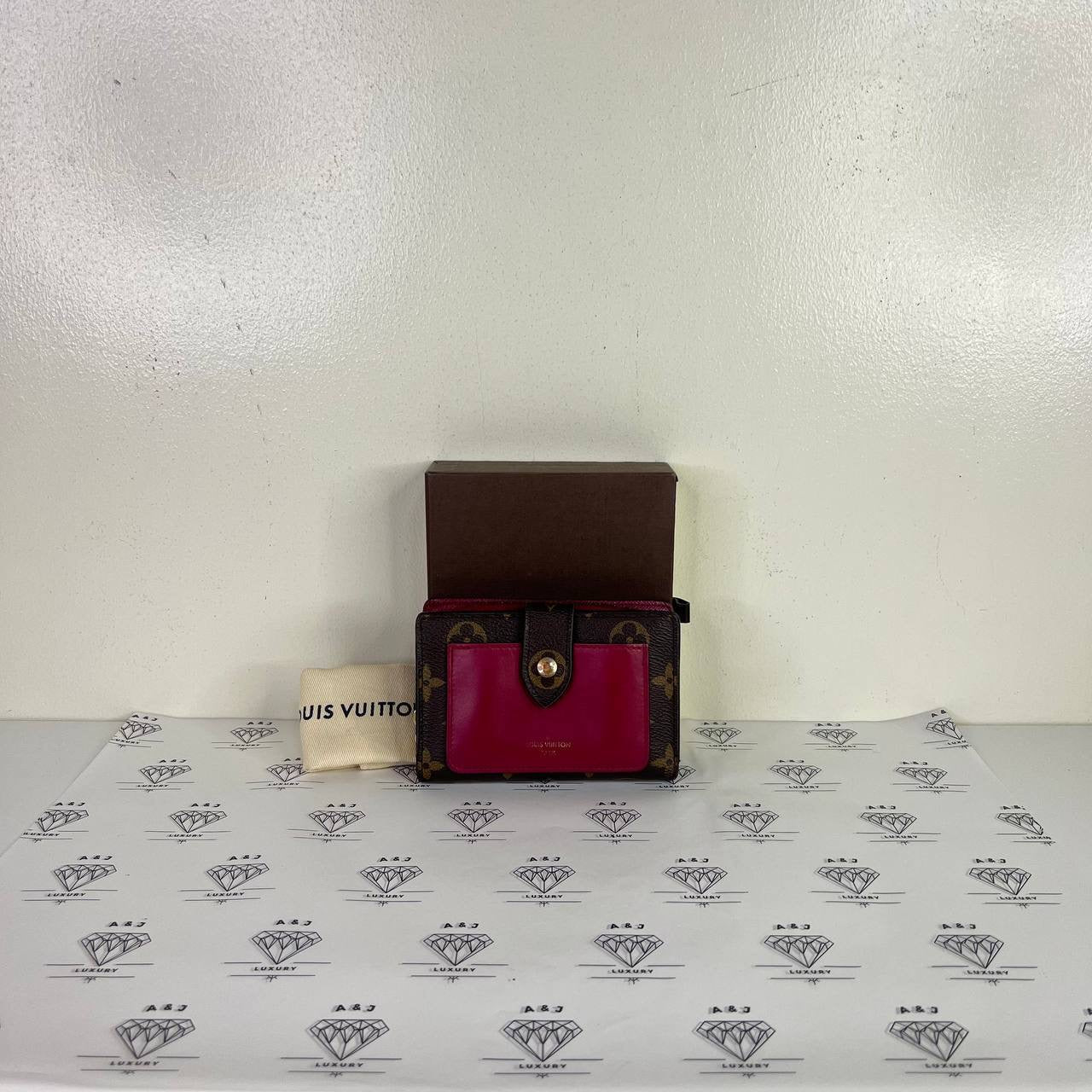 [PRE LOVED] Louis Vuitton Juliet Wallet in Monogram Canvass Fuchsia interior (SP3230)
