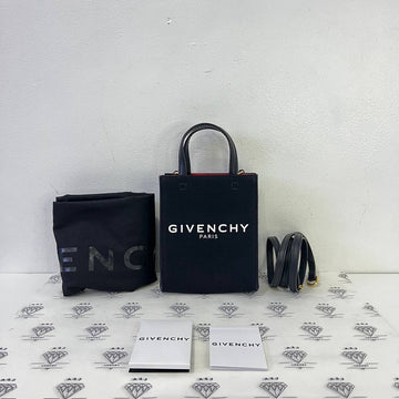 [PRE LOVED] Givenchy Mini 4G Tote in Black Canvass GHW