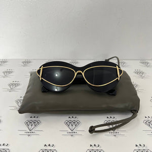 [PRE LOVED] Loewe Cateye Double Sunglasses in Black