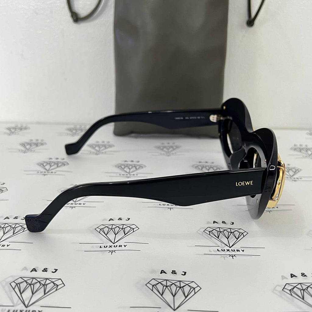 [PRE LOVED] Loewe Cateye Double Sunglasses in Black