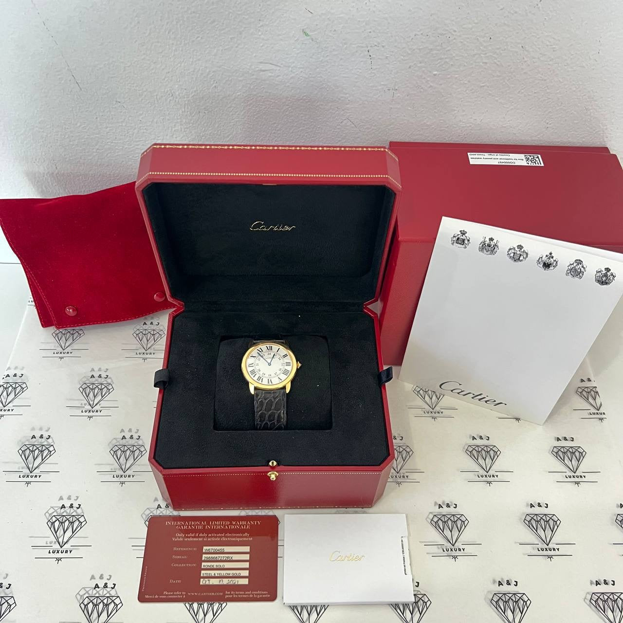 [PRE LOVED] Cartier Ronde Solo Large Model in Steel and Yellow Gold (2021)