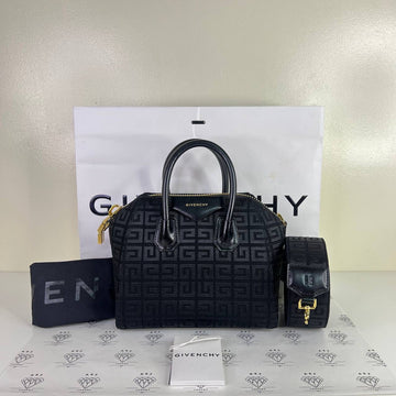 [PRE LOVED] Givenchy Mini Antigona in Black 4G Canvass GHW