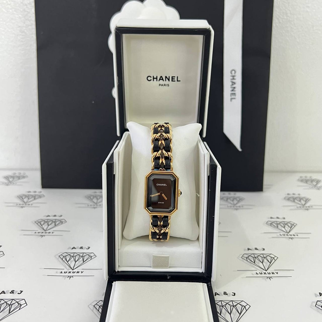 [PRE LOVED] Chanel Small Premier Watch in Black GHW