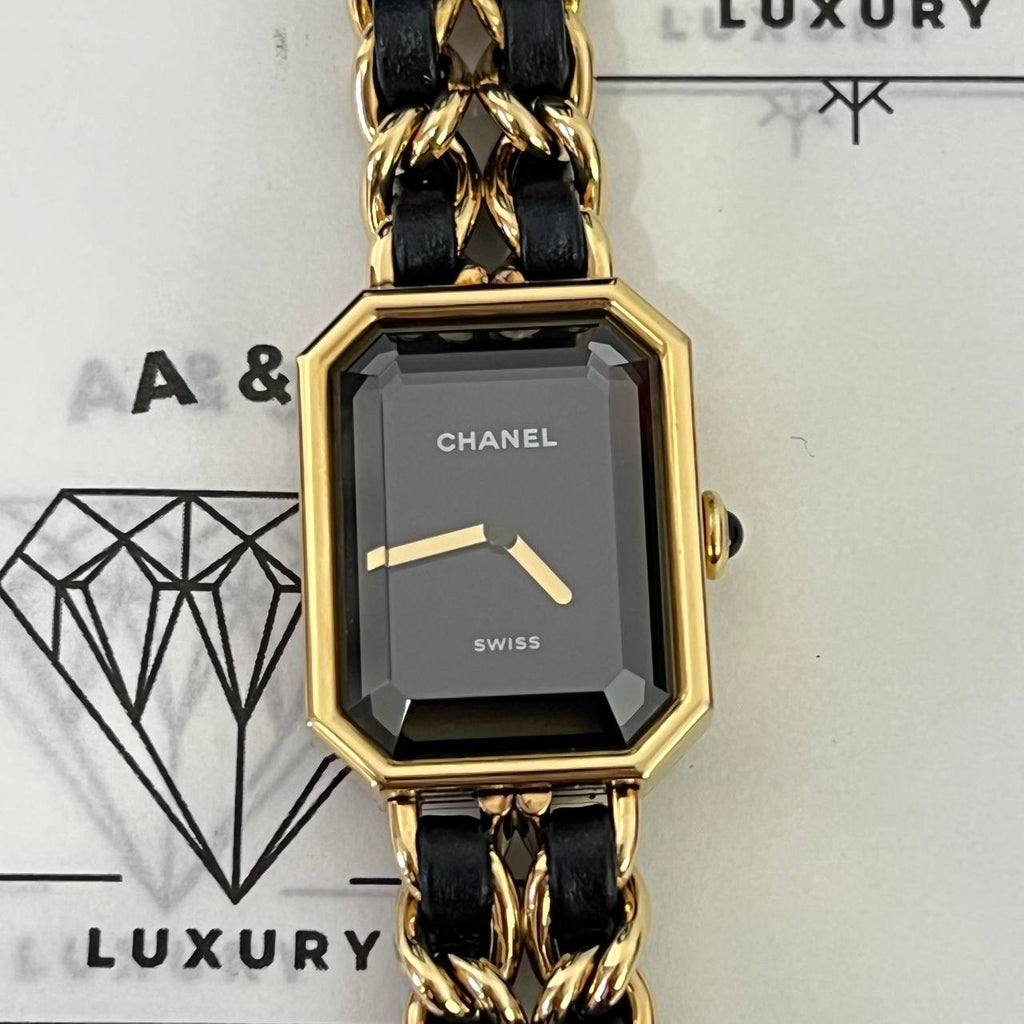 [PRE LOVED] Chanel Small Premier Watch in Black GHW