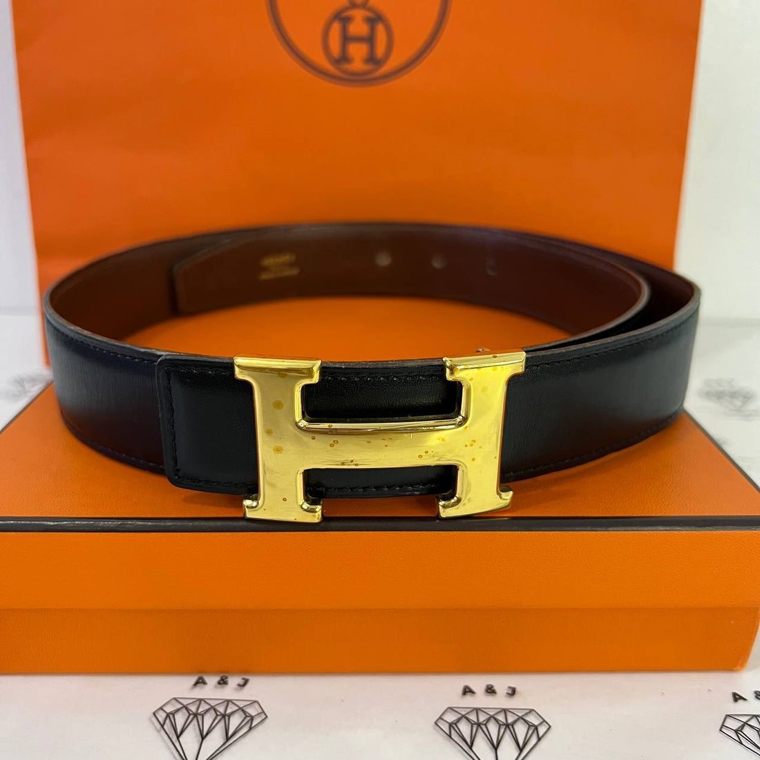 [PRE LOVED] Hermes Reversible Belt in Black/Brown GHW (Stamp Z Circle - 1999)