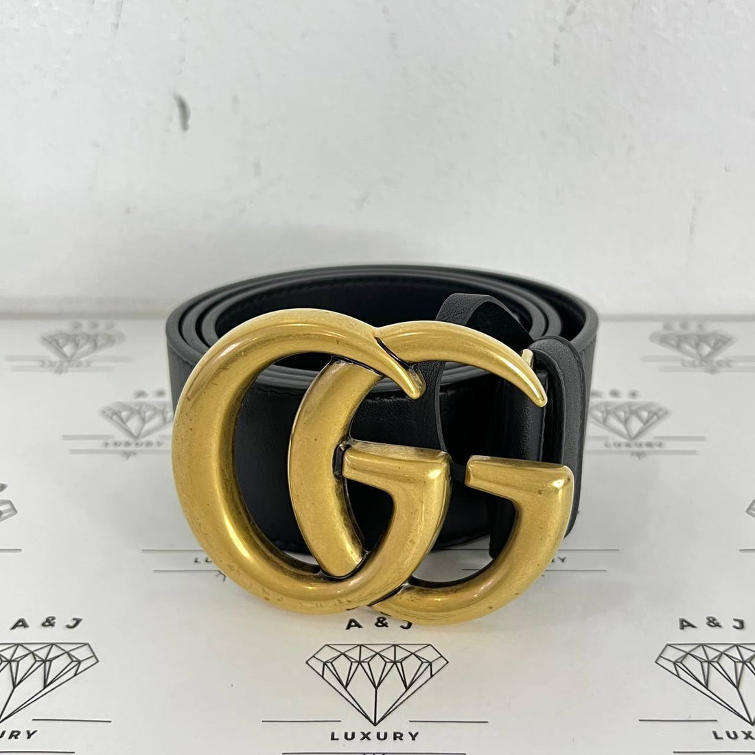 [PRE LOVED] Gucci Marmont Belt in Black Size 65