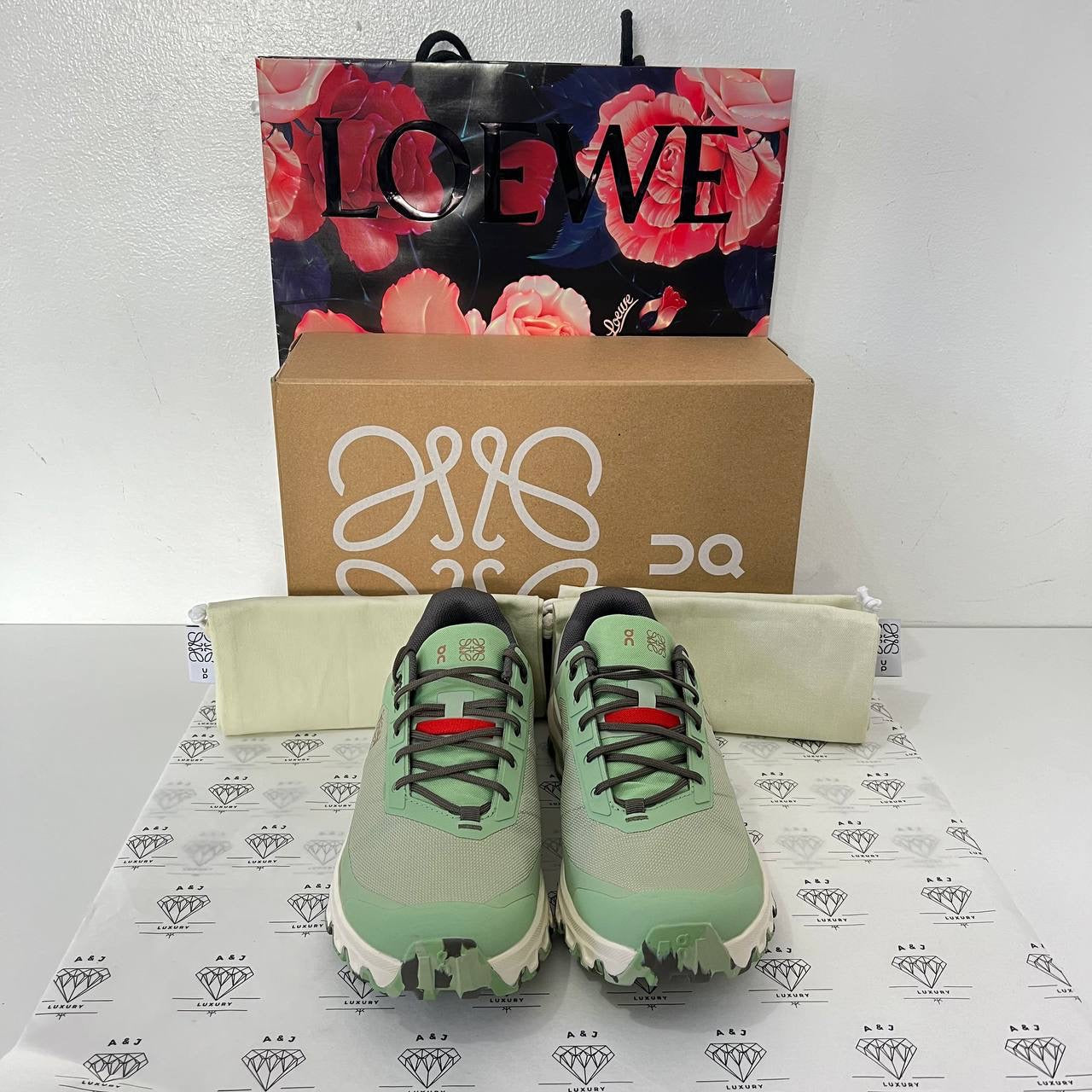 [PRE LOVED] Loewe x On Cloudventure Sneakers in Pale Green Size 41EU