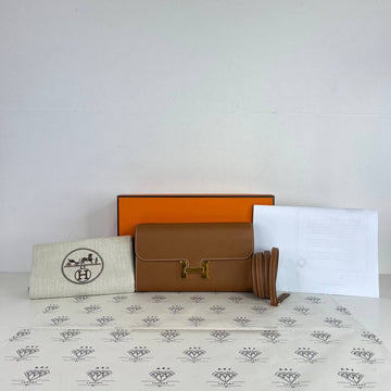 [PRE LOVED] Hermes Constance To Go in Gold Evercolor Leather GHW (Stamp U - 2022)