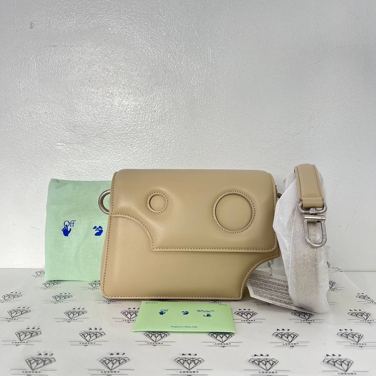 [PRE LOVED] Off-White Burrow 22 Shoulder Bag in Beige