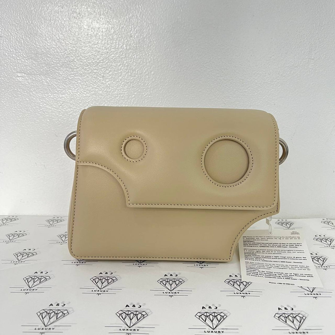 [PRE LOVED] Off-White Burrow 22 Shoulder Bag in Beige