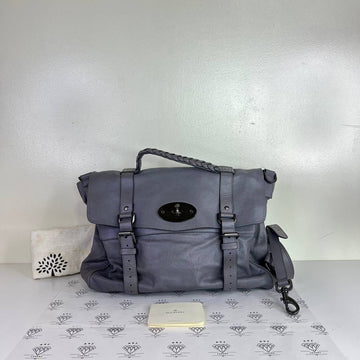 [PRE LOVED] Mulberry Oversized Alexa Satchel in Gray