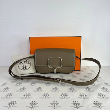 [PRE LOVED] Hermes Della Elan in Etoupe Epsom Leather PHW (Stamp B - 2023)