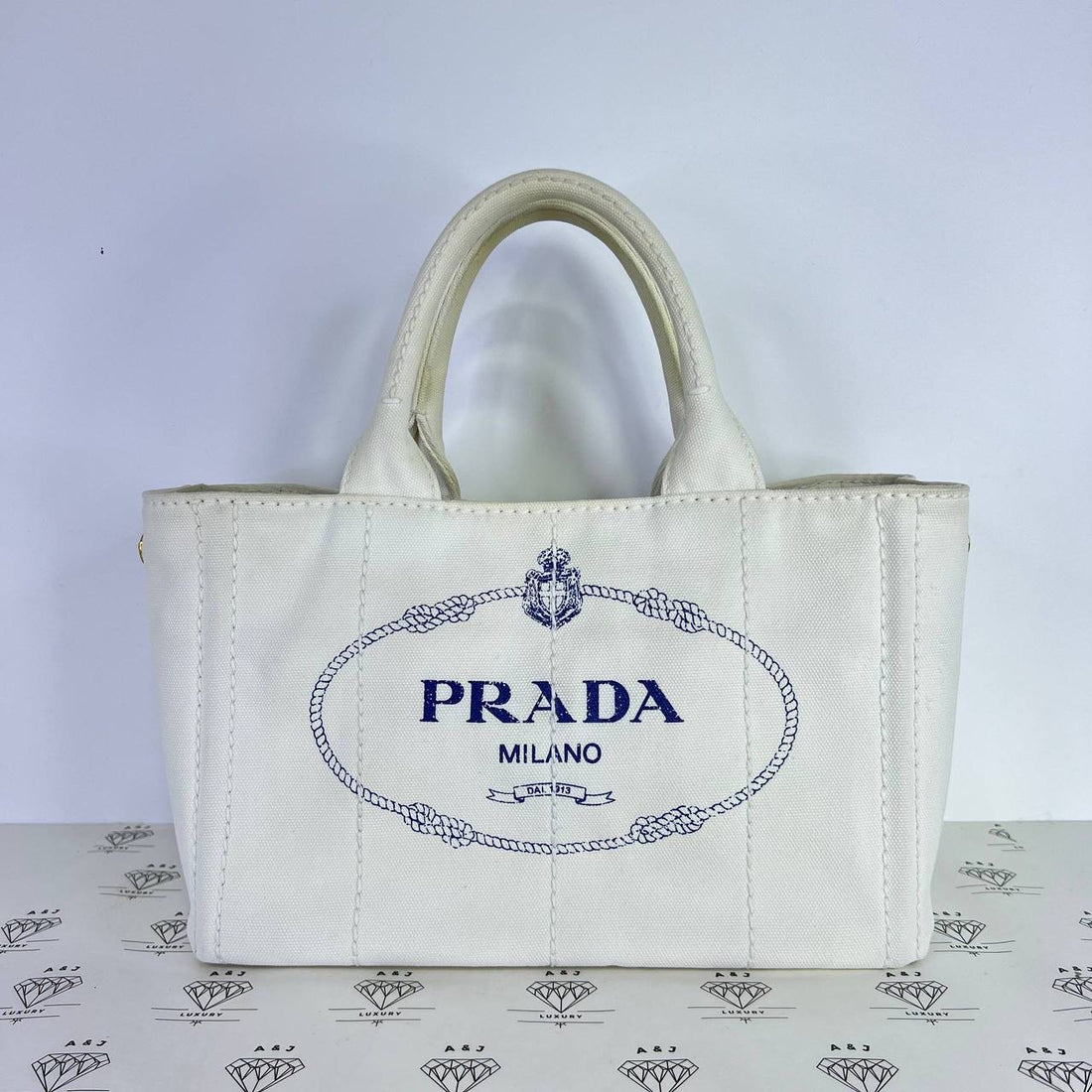 [PRE LOVED] Prada 1BG349 Small Canapa in Bianco GW
