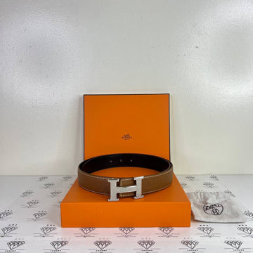 [PRE LOVED] Hermes Reversible Belt in Gold/Noir Size 85 (Stamp H Square - 2004)