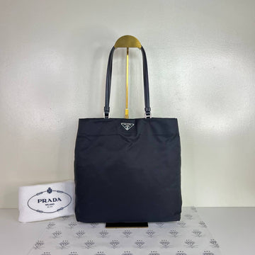 [PRE LOVED] Prada Vintage Nylon Tote Bag in Black SHW