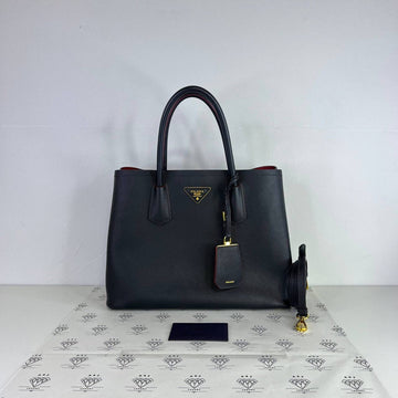 [PRE LOVED] Prada 1BG775 Saffiano Cuir Tote in Black GHW