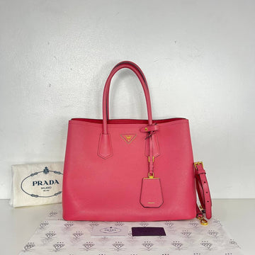 [PRE LOVED] Prada B2756T Double Bag in Tamaris Saffiano Cuir GHW