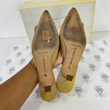 [PRE LOVED] Manolo Blahnik Gold Mules in Size 38