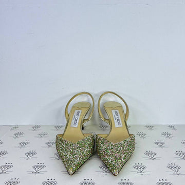 [PRE LOVED] Jimmy Choo Thandi 65 Glitter Slingback in Size 37.5EU