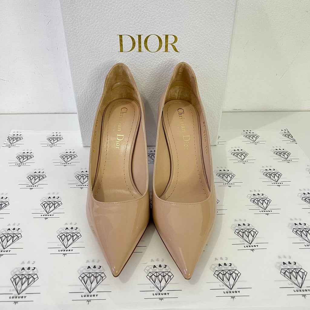 [PRE LOVED] Christian Dior Pumps in Beige Patent Leather Size 34.5EU