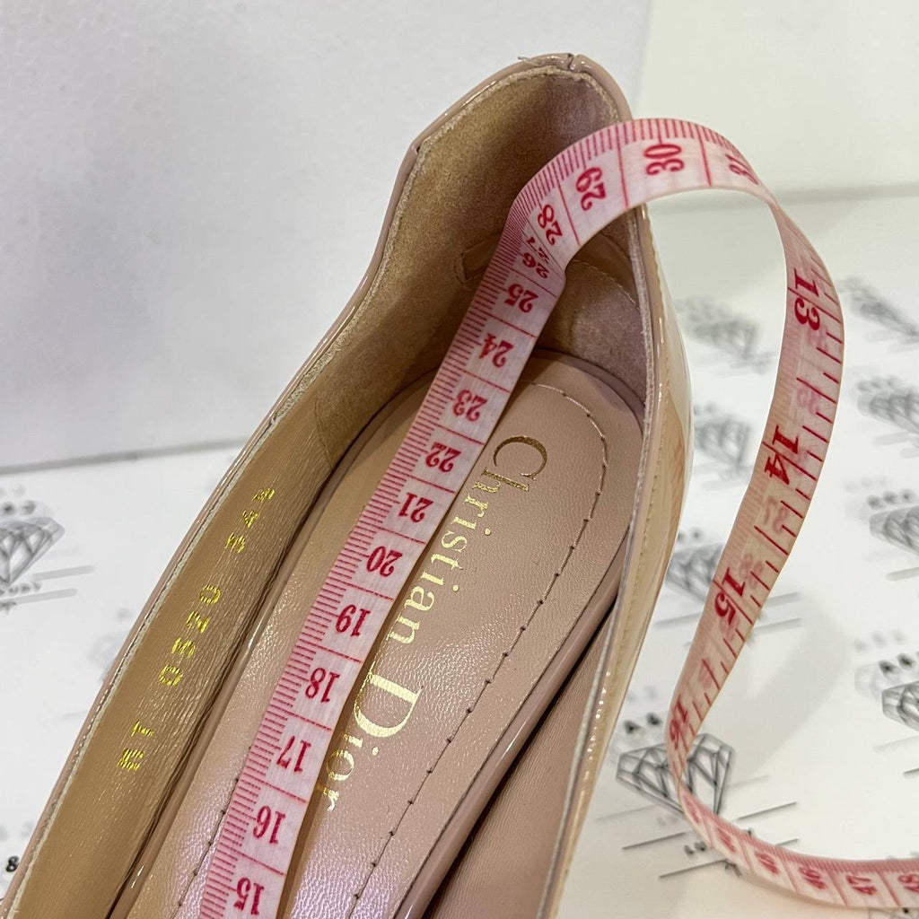 [PRE LOVED] Christian Dior Pumps in Beige Patent Leather Size 34.5EU