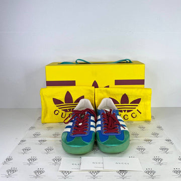 [PRE LOVED] Adidas x Gucci Gazelle in Blue/Green/Red Size 7US