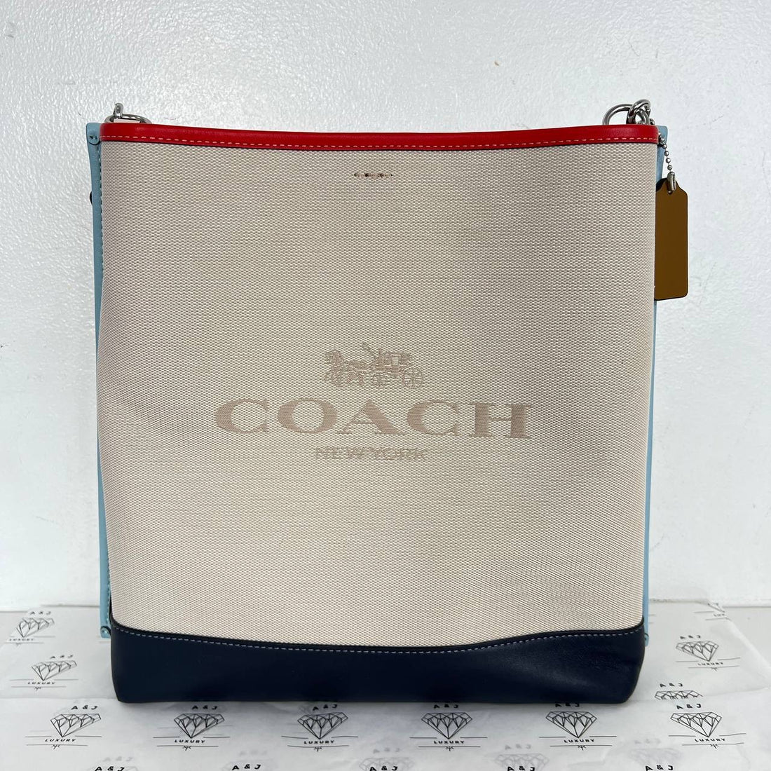 [PRE LOVED] Coach Mollie Bucket Bag in Colorblock