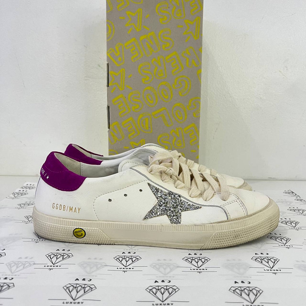 [PRE LOVED] Golden Goose Superstar with Glitter heel and Suede Heel tab in Size 39