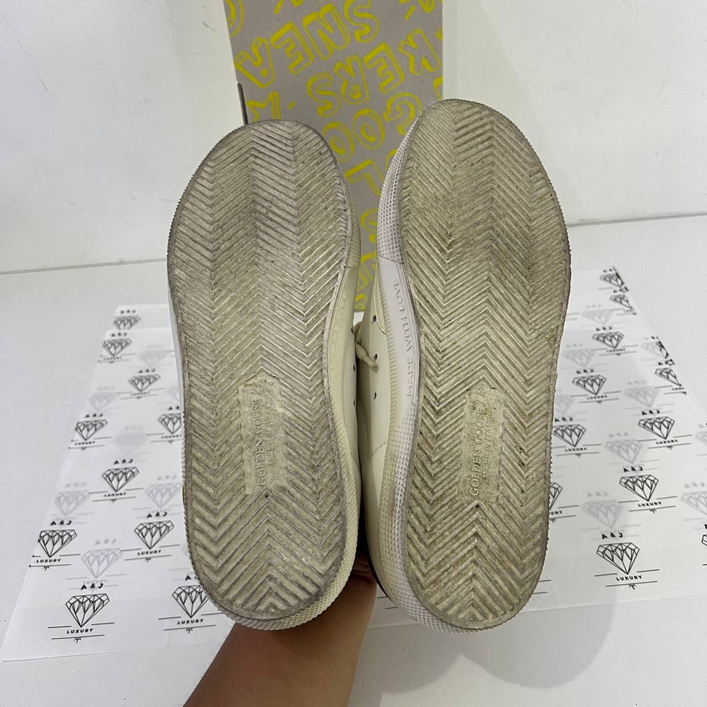 [PRE LOVED] Golden Goose Superstar with Glitter heel and Suede Heel tab in Size 39