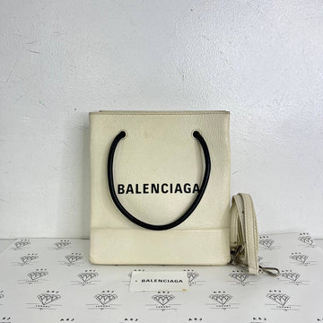 [PRE LOVED] Balenciaga Shopping Tote in White SHW
