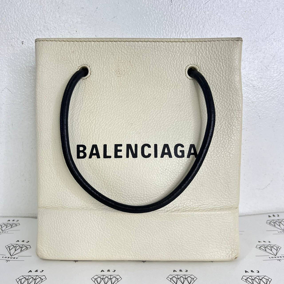 [PRE LOVED] Balenciaga Shopping Tote in White SHW