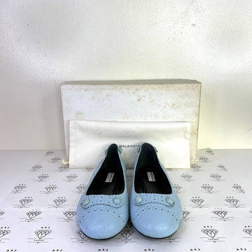 [PRE LOVED] Balenciaga Studded Ballerina Flats in Blue Size 41EU