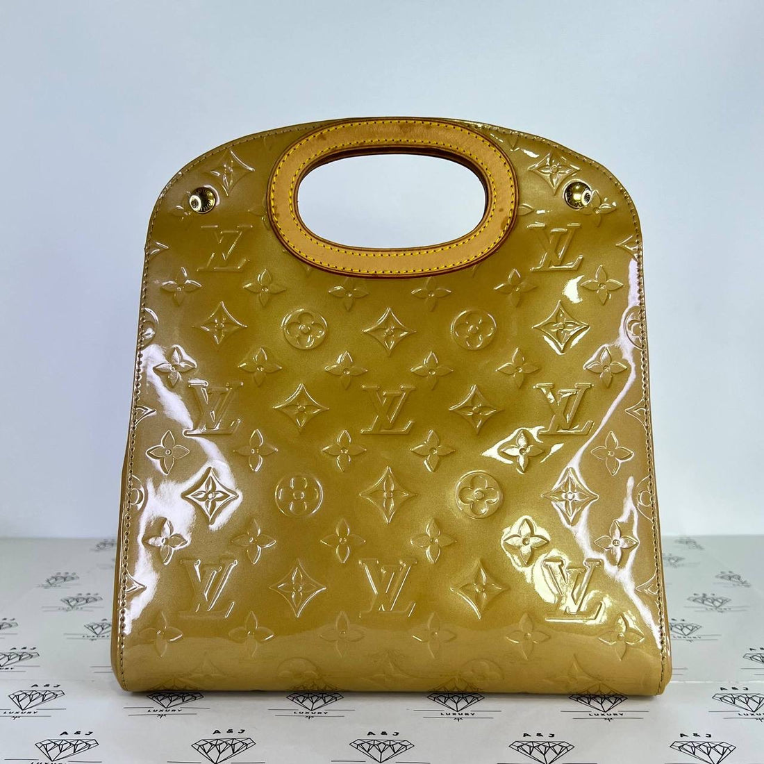 [PRE LOVED] Louis Vuitton Maple Drive Handbag in Yellow Vernis Leather (LM0025)