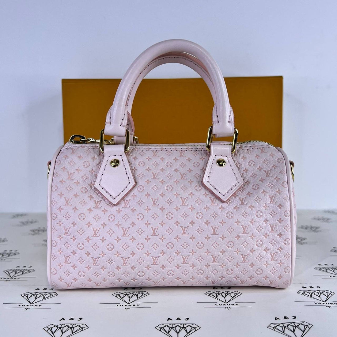 [PRE LOVED] Louis Vuitton Limited Edition Nano Speedy in Light Bliss Empreinte Leather (microchipped)