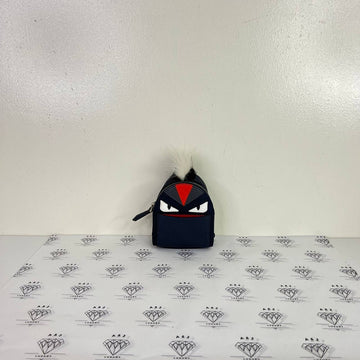 [PRE LOVED] Fendi Monster Key Pouch in Blue