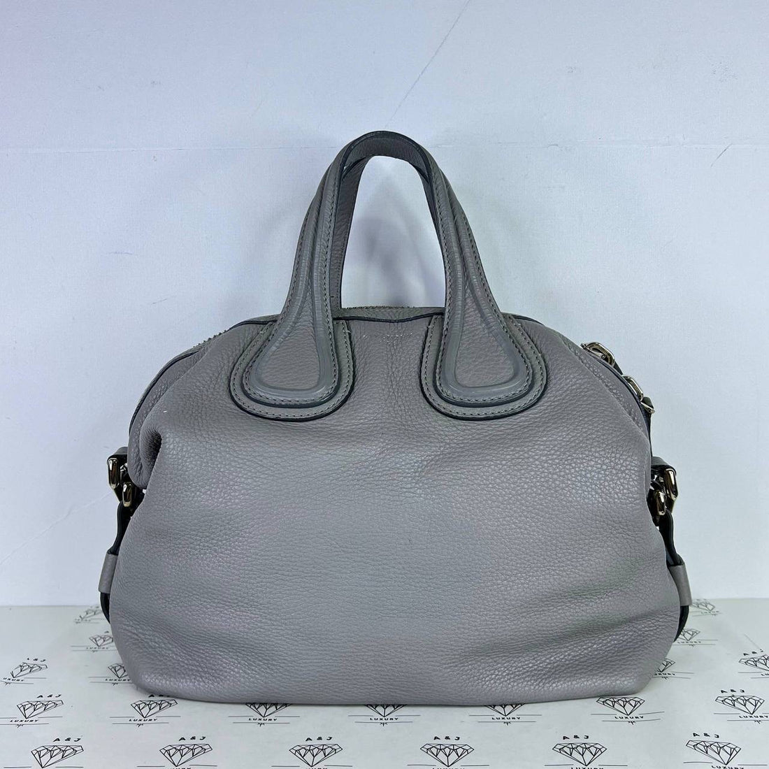 [PRE LOVED] Givenchy Small Nightingale in Gray Goatskin Leather SHW